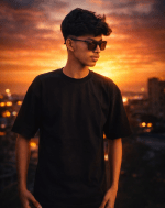 Premium Black Dropshoulder T-Shirt